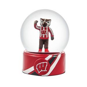 Wisconsin Badgers Mascot Water Globe, 100mm